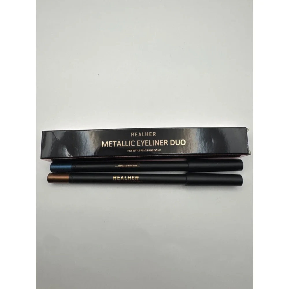 REALHER Metallic Eyeliner Duo and SANDBAR‎ Shadow Light Eye Primer Set